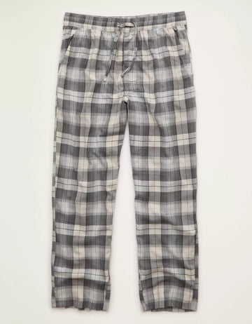 Men's Soft Flannel Drawstring Waist Loose Sleep Pants
