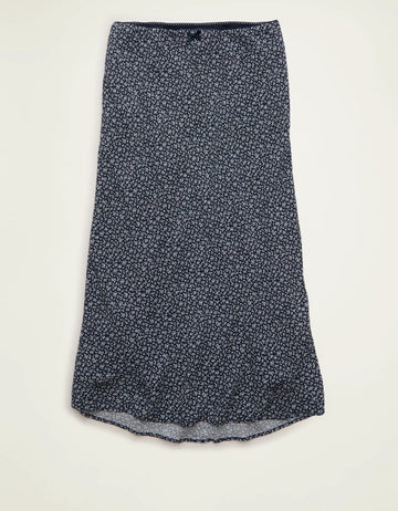 Low‑Rise Slip‑On Knit Midi Long Skirt