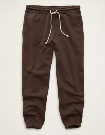 Men's Heavyweight Fleece Elastic Cuff Loose Jogger Pants